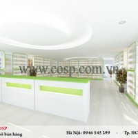 Mẫu thiết kế cửa hàng thuốc - Chị Hường - Cầu Giấy